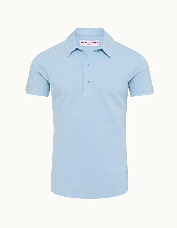 Men Orlebar Brown Polo Shirts Sebastian Island Sky