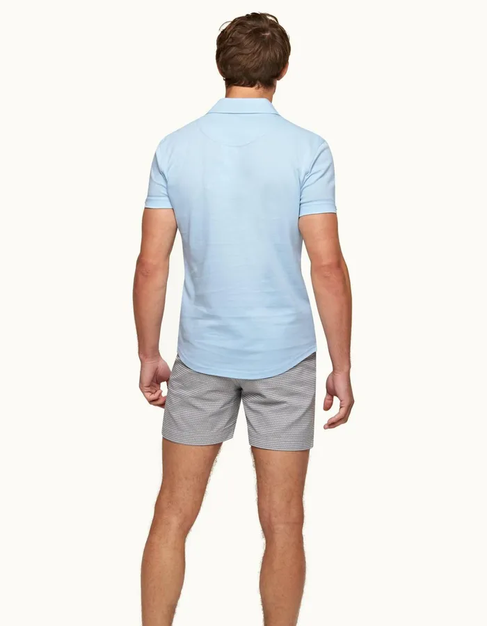 Men Orlebar Brown Polo Shirts Sebastian Island Sky