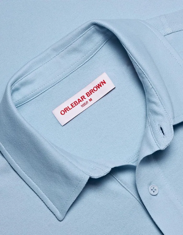 Men Orlebar Brown Polo Shirts Sebastian Island Sky