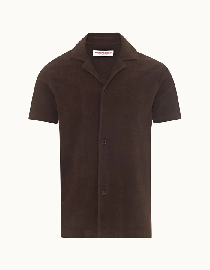 Men Orlebar Brown Shirts Howell Truffle