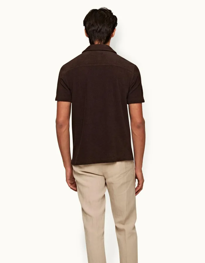 Men Orlebar Brown Shirts Howell Truffle