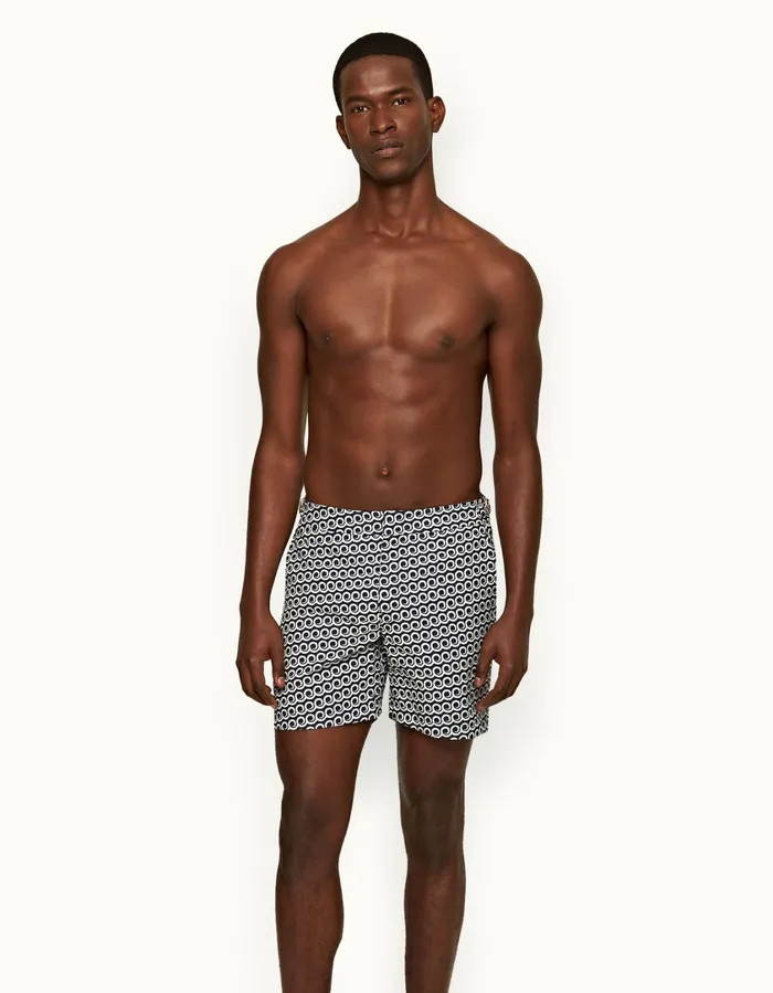 Men Orlebar Brown Swim Shorts Bulldog Midnight Navy