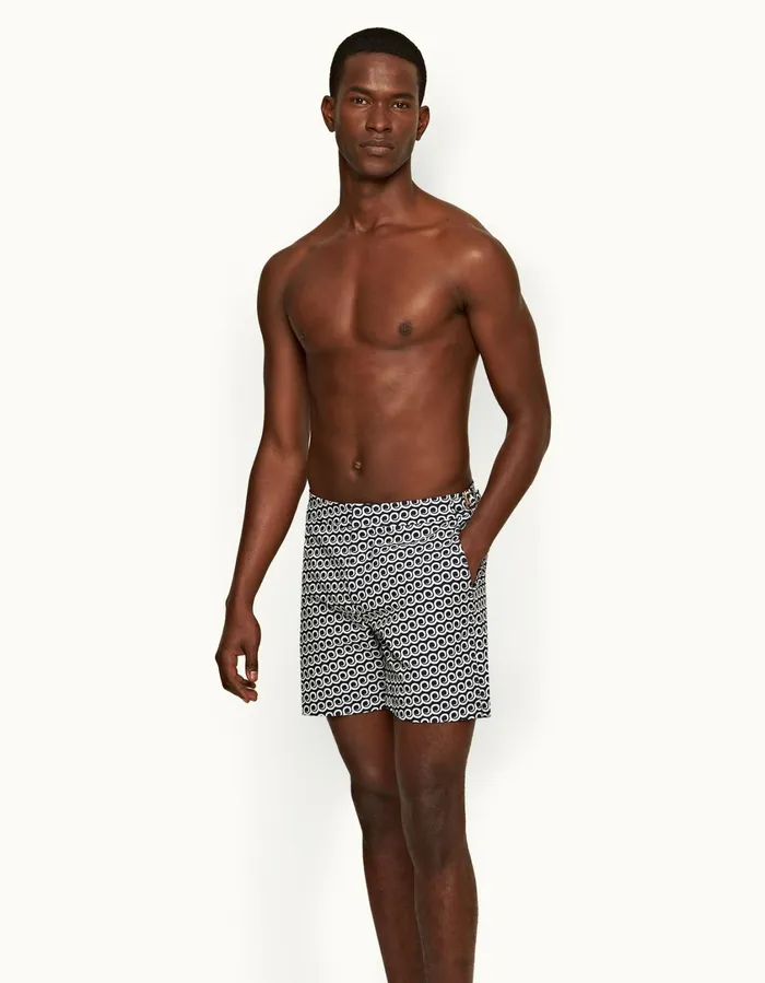Men Orlebar Brown Swim Shorts Bulldog Midnight Navy