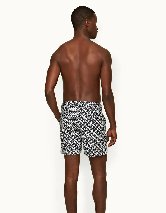 Men Orlebar Brown Swim Shorts Bulldog Midnight Navy