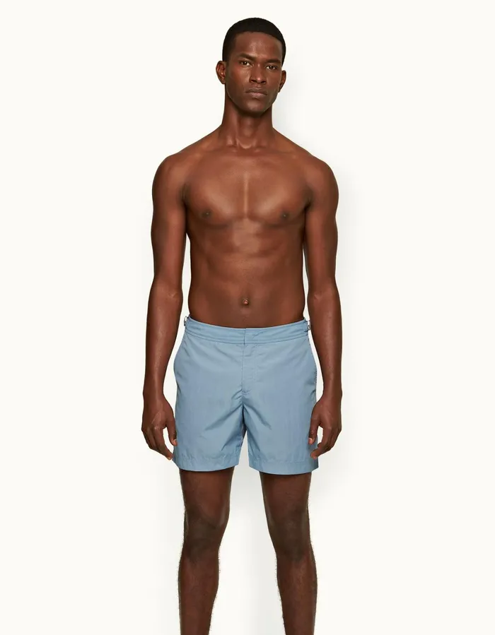 Men Orlebar Brown Swim Shorts Bulldog Wish Blue