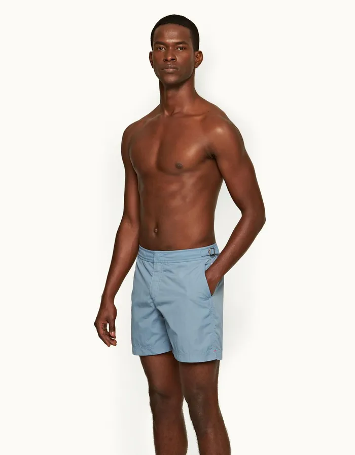 Men Orlebar Brown Swim Shorts Bulldog Wish Blue