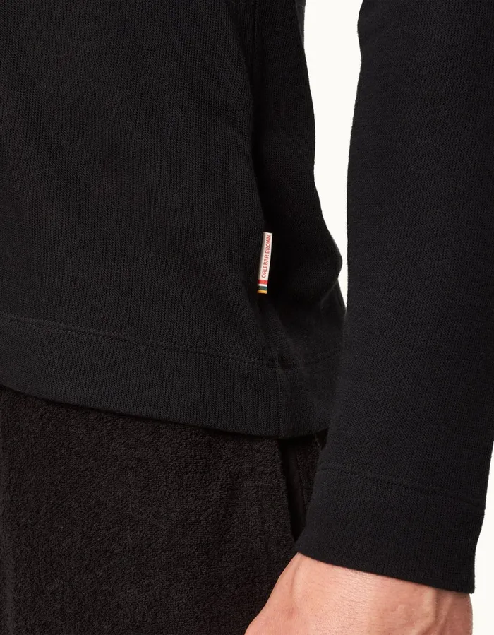 Men Orlebar Brown TShirts Harrison Cashmere Black
