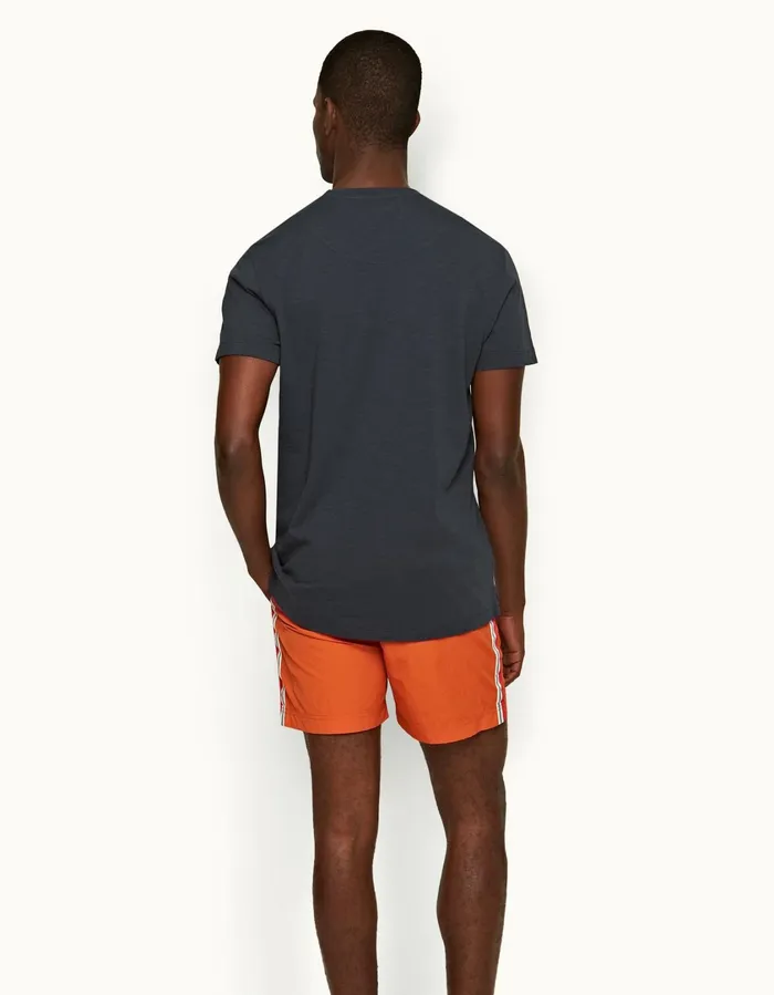 Men Orlebar Brown TShirts Ob Classic Tee Baltic Blue