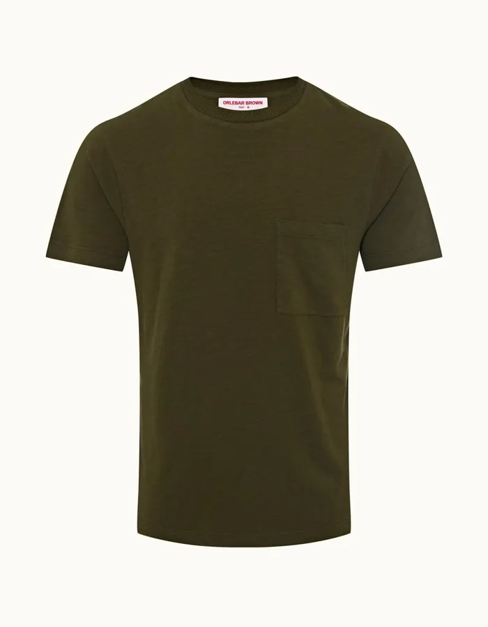Men Orlebar Brown TShirts Ob Classic Tee Palm