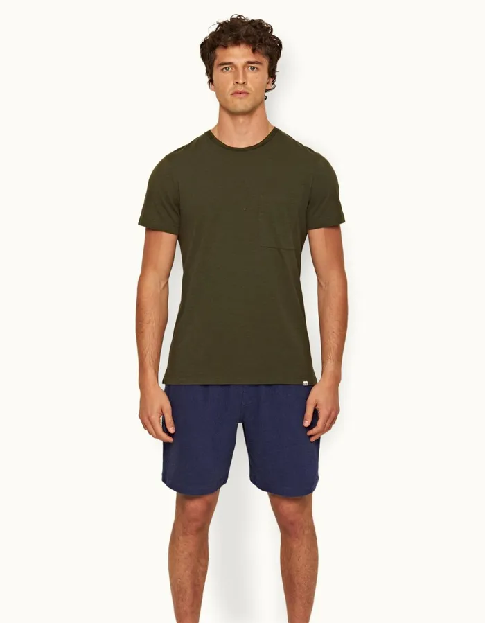 Men Orlebar Brown TShirts Ob Classic Tee Palm