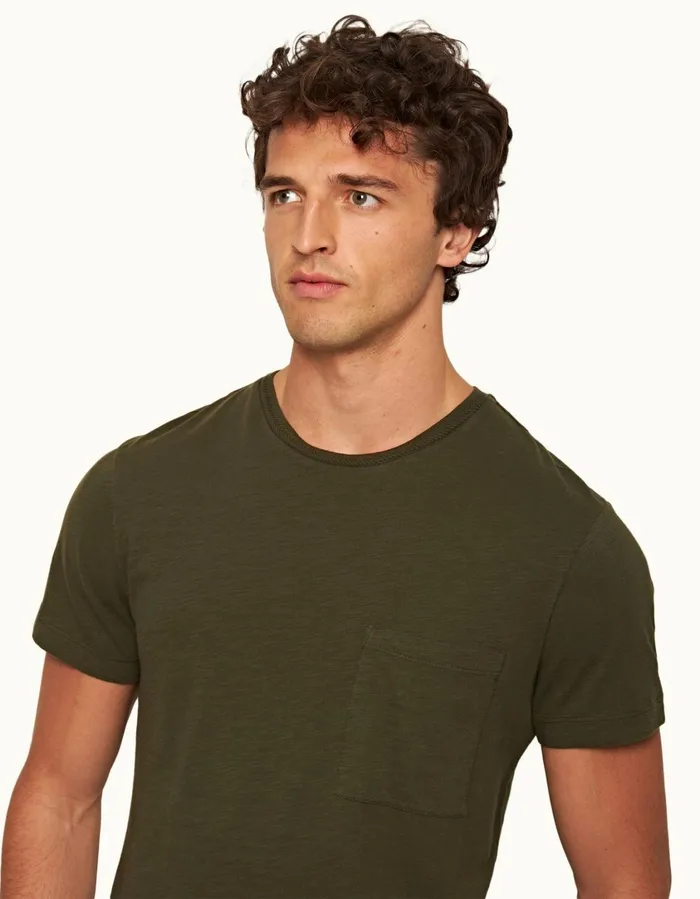 Men Orlebar Brown TShirts Ob Classic Tee Palm
