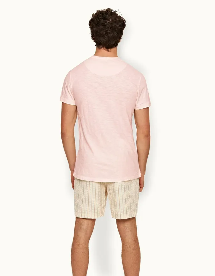 Men Orlebar Brown TShirts Ob Classic Tee Rose