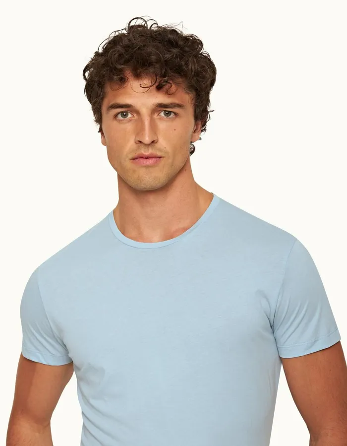 Men Orlebar Brown TShirts ObT Island Sky