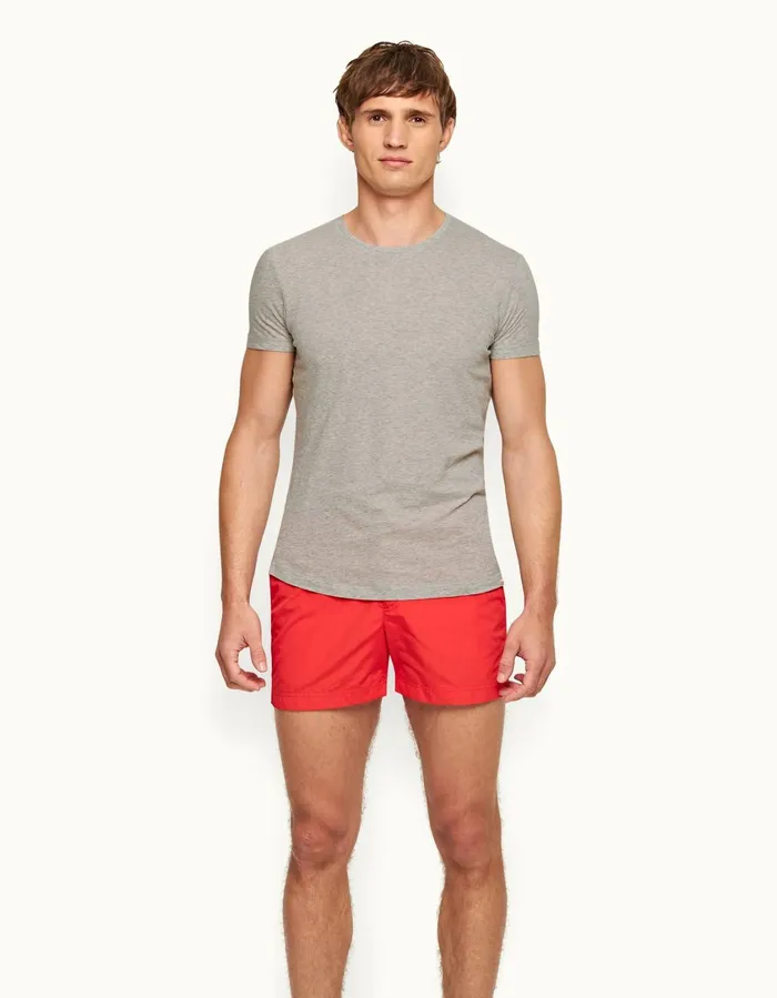 Men Orlebar Brown TShirts ObT Mid Grey Melange