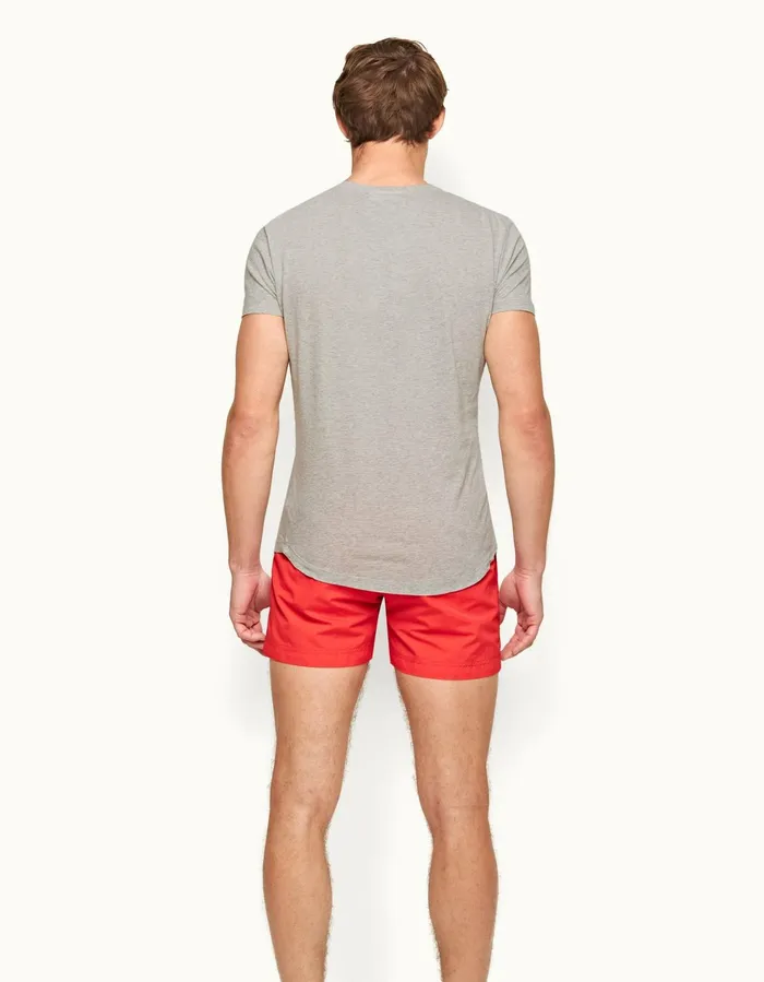 Men Orlebar Brown TShirts ObT Mid Grey Melange