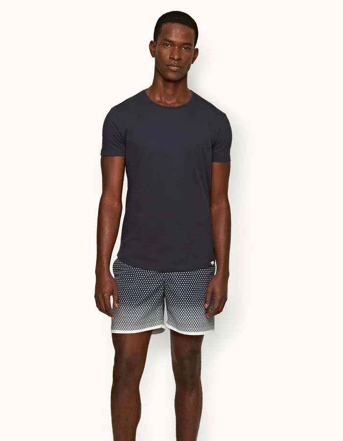 Men Orlebar Brown TShirts ObT Silk Night Iris
