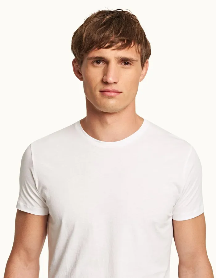 Men Orlebar Brown TShirts ObT White