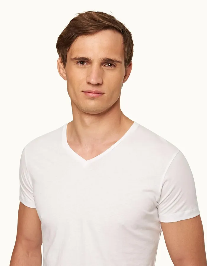 Men Orlebar Brown TShirts ObV White