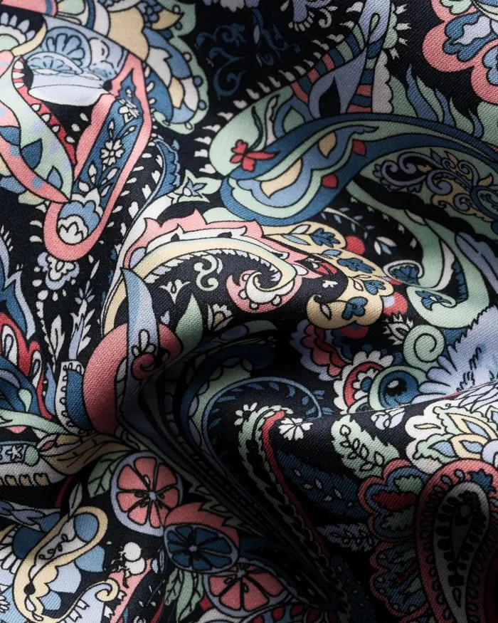 Men Paisley Signature Twill Shirt Colored Eton Dress Shirts Men Paisley Signature Twill Shirt Colored Eton Dress Shirts