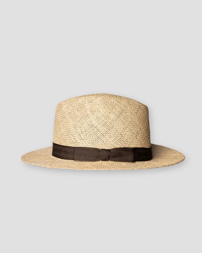 Men Panama Hat Brown Eton Beanies and Caps