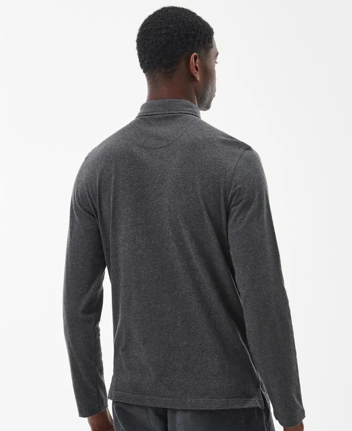 Men Polo Shirts Barbour Corpatch Polo Shirt Charcoal Men Polo Shirts Barbour Corpatch Polo Shirt Charcoal
