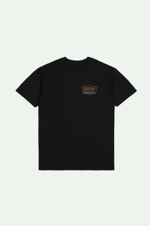Men Regal SS Standard TShirt Blackrust Brixton TShirts
