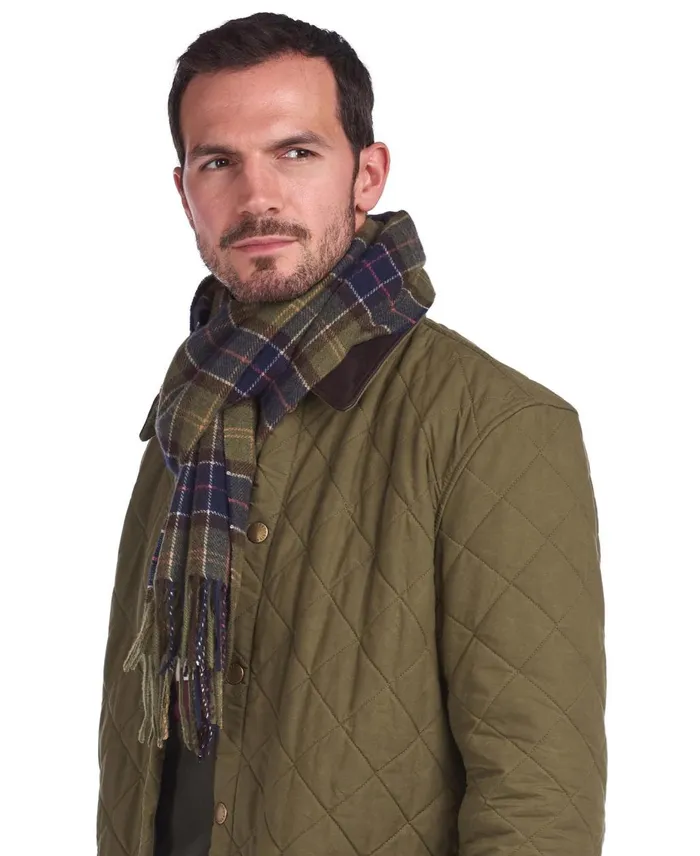 Men Scarves and Handkerchiefs Barbour Tartan Lambswool Scarf Classic Men Scarves and Handkerchiefs Barbour Tartan Lambswool Scarf Classic
