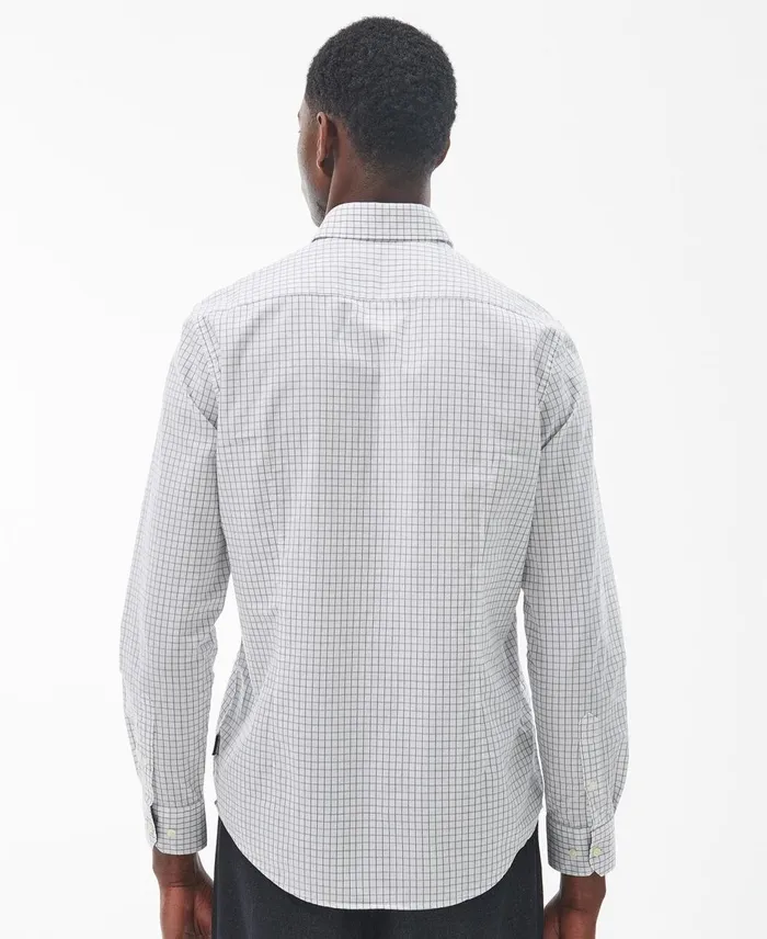 Men Shirts Barbour Bathill Tailored Shirt Classic White Men Shirts Barbour Bathill Tailored Shirt Classic White