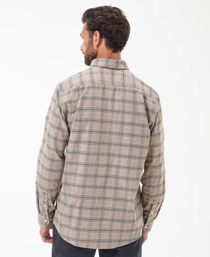 Men Shirts Barbour Bowburn Regular Shirt Stone Marl
