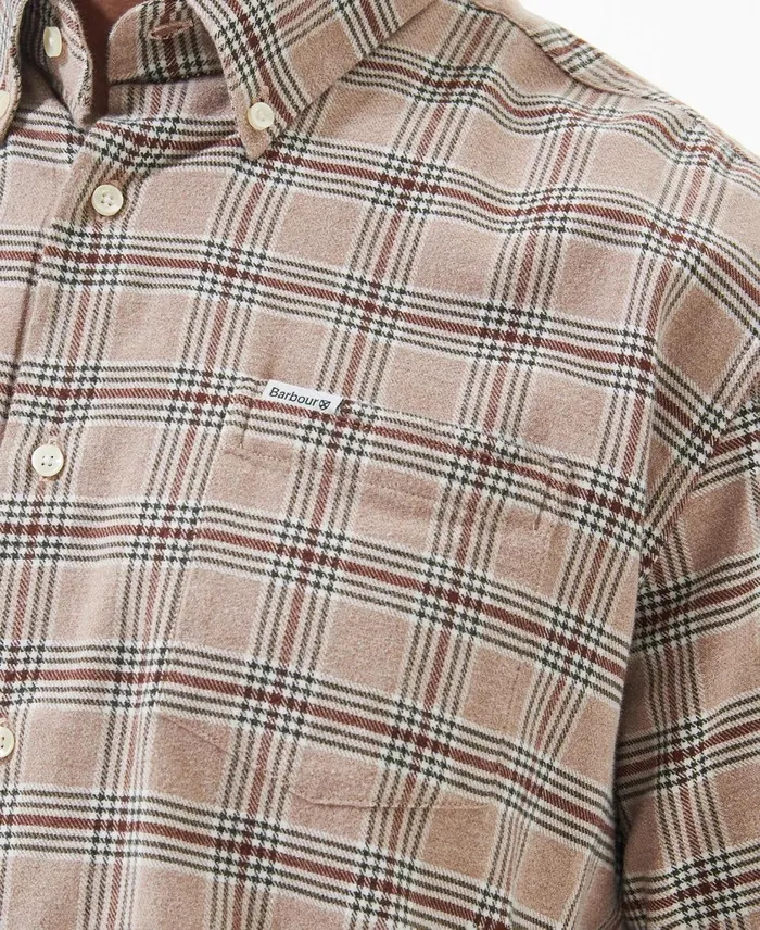Men Shirts Barbour Bowburn Regular Shirt Stone Marl