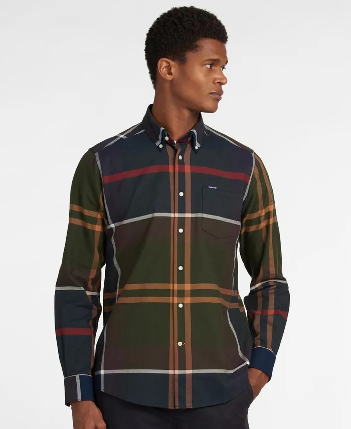 Men Shirts Barbour Dunoon Tailored Shirt Red