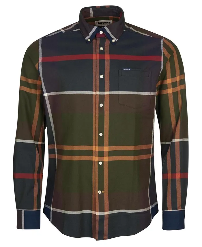 Men Shirts Barbour Dunoon Tailored Shirt Red Men Shirts Barbour Dunoon Tailored Shirt Red
