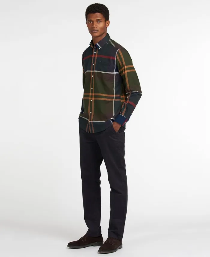 Men Shirts Barbour Dunoon Tailored Shirt Red Men Shirts Barbour Dunoon Tailored Shirt Red