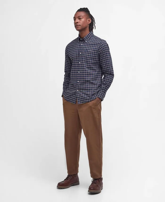 Men Shirts Barbour Harthorpe Tailored Shirt Classic Navy Men Shirts Barbour Harthorpe Tailored Shirt Classic Navy