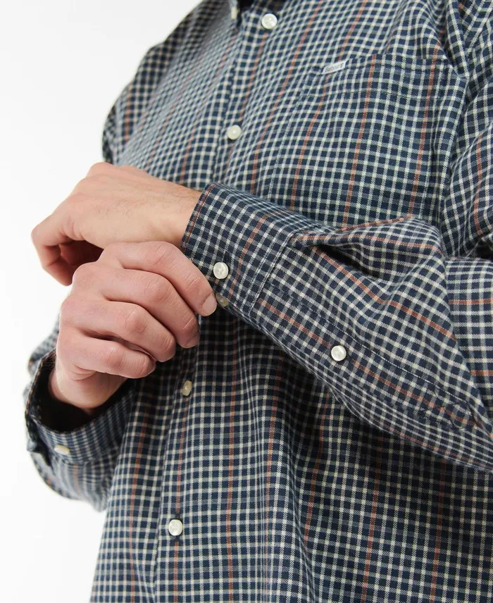Men Shirts Barbour Henderson Thermo Weave Shirt Olive