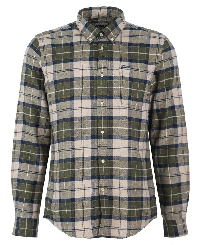 Men Shirts Barbour Kyeloch Tailored Shirt Classic Black Slate Men Shirts Barbour Kyeloch Tailored Shirt Classic Black Slate