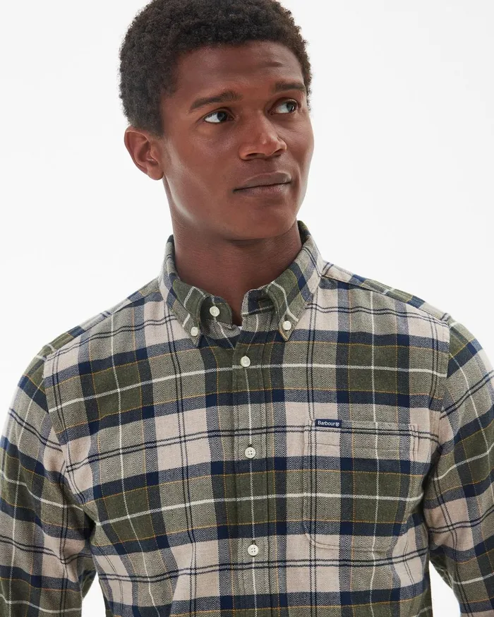 Men Shirts Barbour Kyeloch Tailored Shirt Classic Black Slate Men Shirts Barbour Kyeloch Tailored Shirt Classic Black Slate