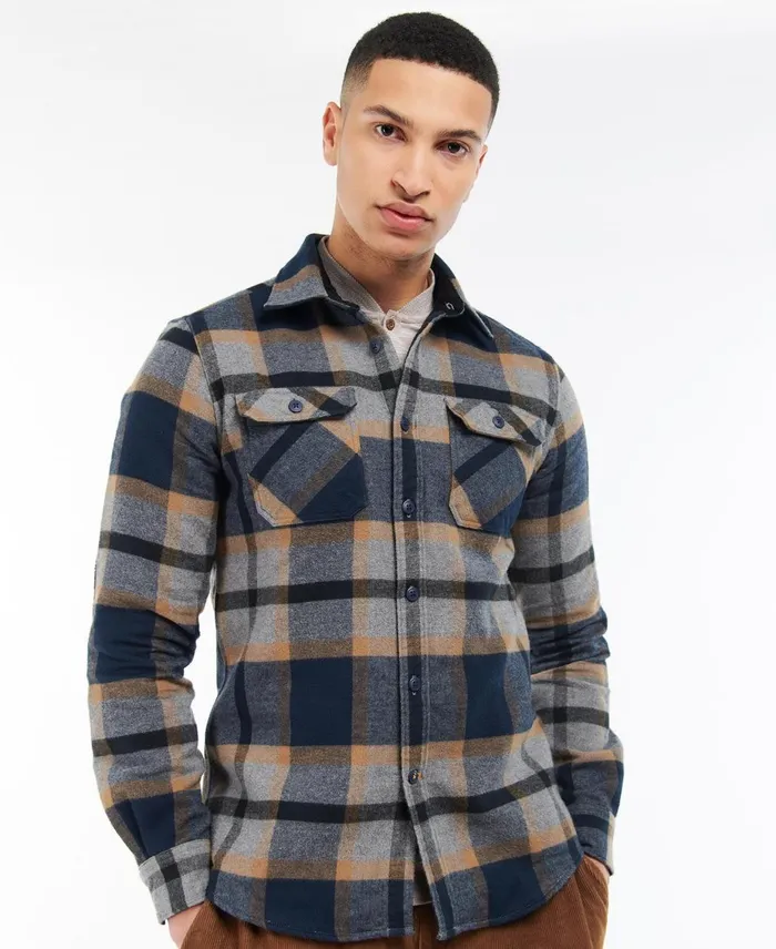 Men Shirts Barbour Rhobell Tailored Shirt Classic Black
