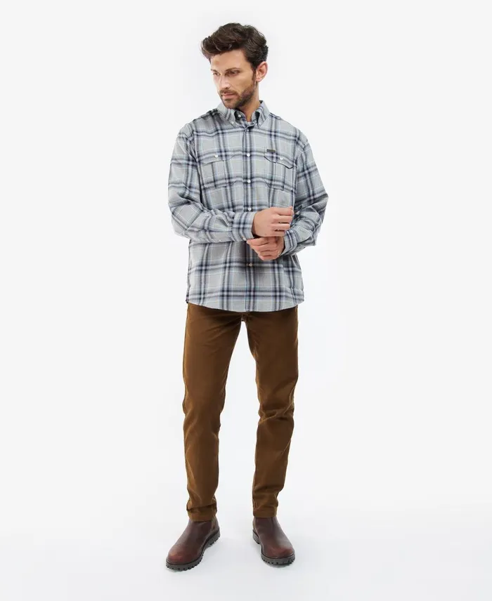 Men Shirts Barbour Singsby Thermo Weave Shirt Navy Men Shirts Barbour Singsby Thermo Weave Shirt Navy