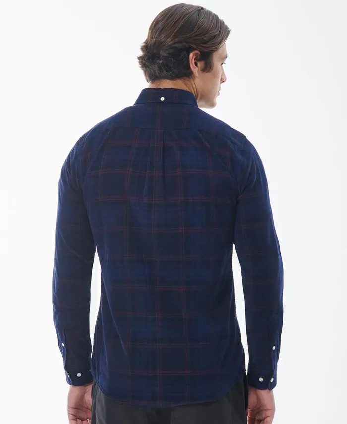 Men Shirts Barbour Southfield Tailored Shirt Grey Marl
