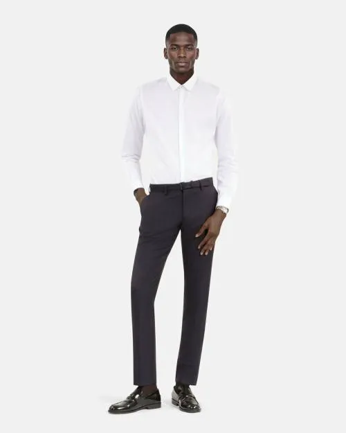 Men Shirts The Kooples White Cotton Shirt With Classic Collar White