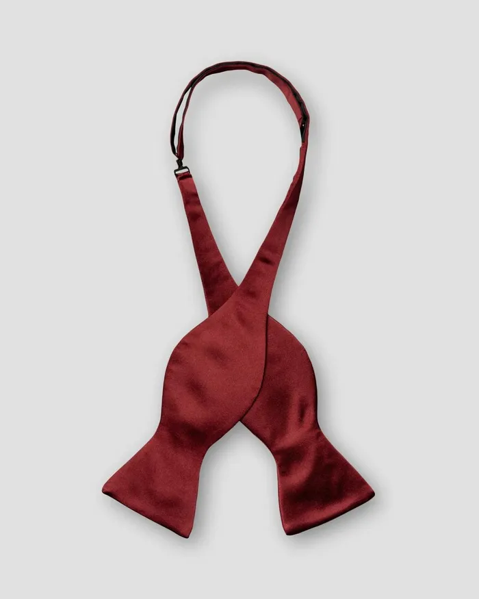 Men Silk Satin Bow Tie 8211 Self Tied Red Eton Bow Ties