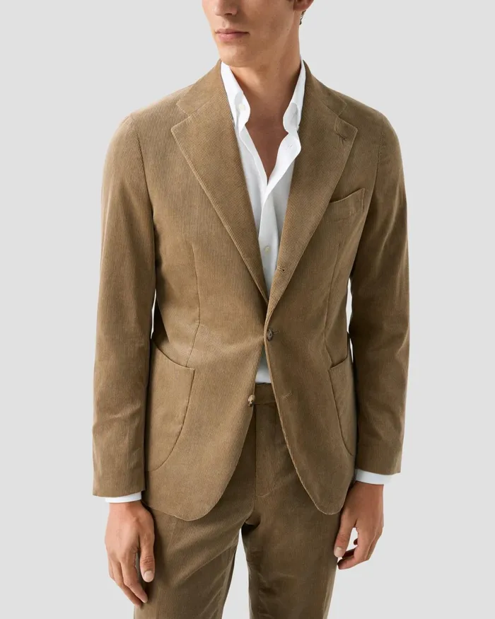 Men Solid Signature Oxford Shirt Eton Dress Shirts