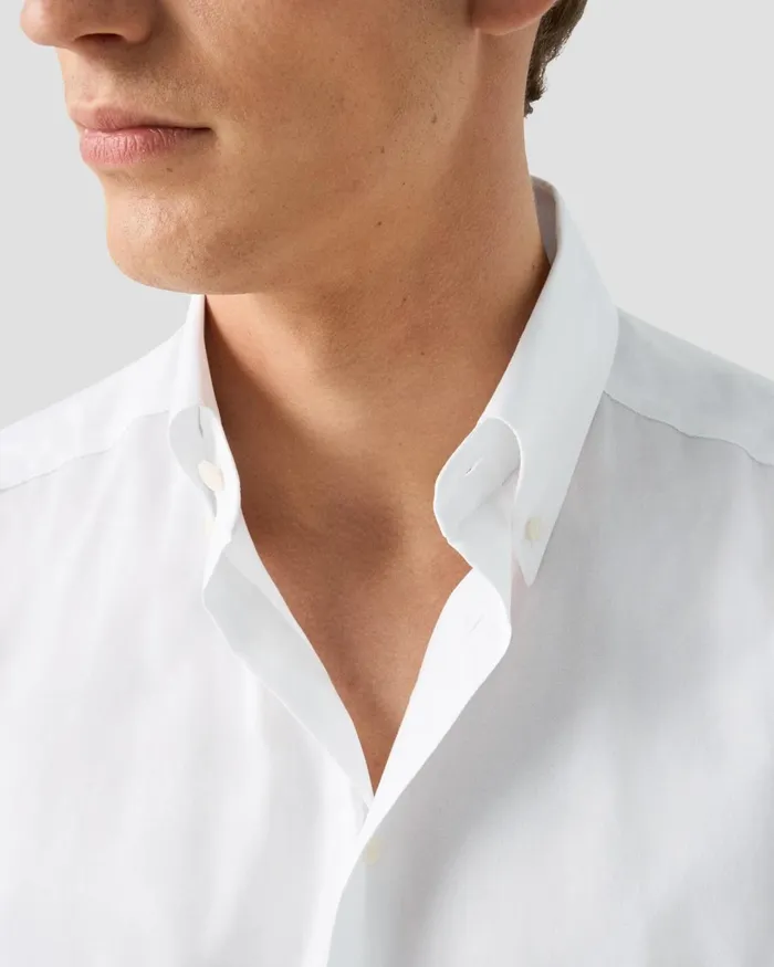 Men Solid Signature Oxford Shirt Eton Dress Shirts