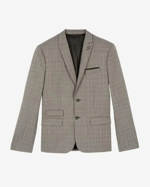 Men Suits The Kooples Beige Prince Of Wales Wool Suit Jacket Beige Melange