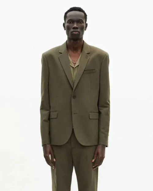 Men Suits The Kooples Khaki Cotton And Linen Suit Jacket Kaki