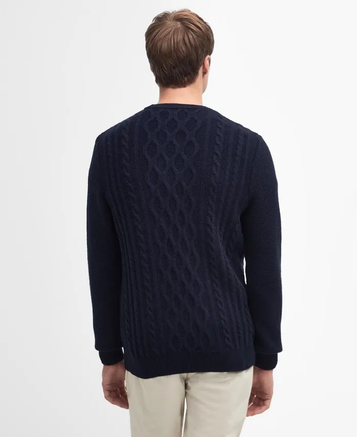 Men Sweaters Barbour Essential Chunky Cable Jumper Classic Navy Men Sweaters Barbour Essential Chunky Cable Jumper Classic Navy