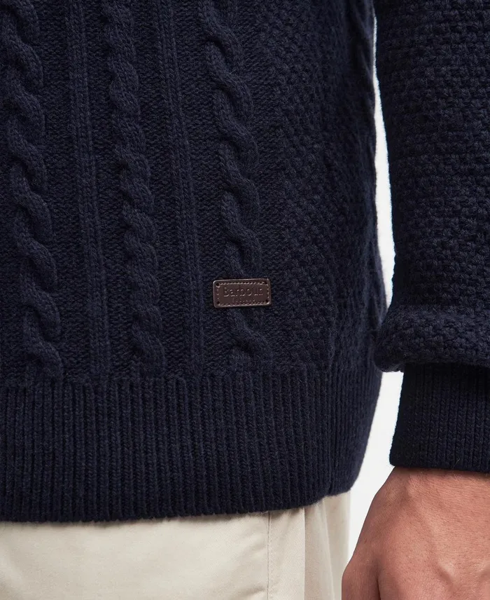Men Sweaters Barbour Essential Chunky Cable Jumper Classic Navy Men Sweaters Barbour Essential Chunky Cable Jumper Classic Navy