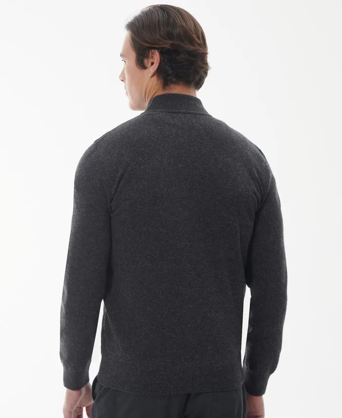 Men Sweaters Barbour Essential Quilted ZipThru Jacket Classic Navy