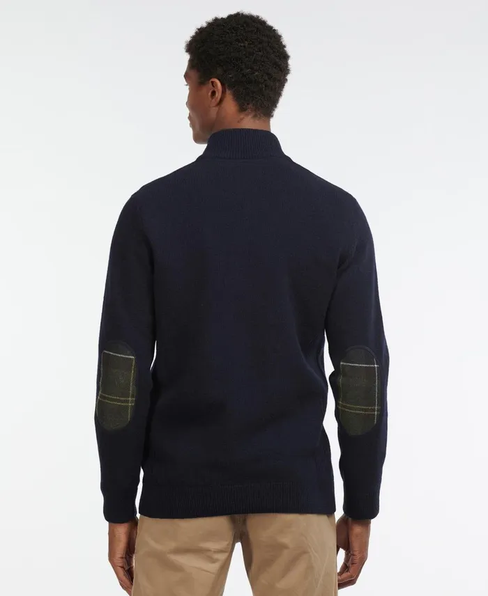 Men Sweaters Barbour Holden Half Zip Sweater Military Marl